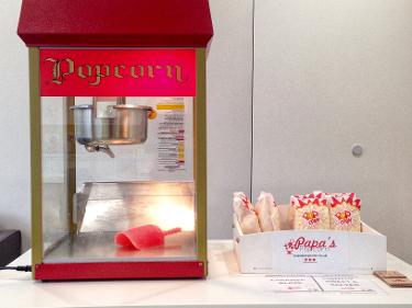 100 servings popcorn machine hire